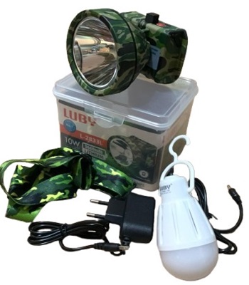 Senter kepala (headlamp) Luby 55W (seri L-2923L/K PRO)