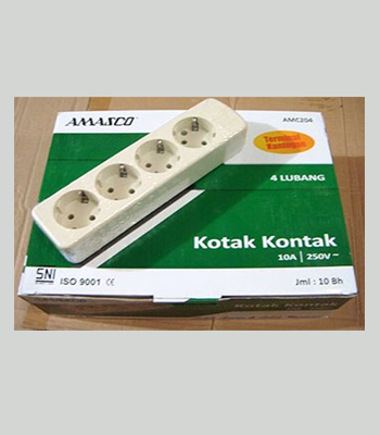 Stop Kontak 4 lbg AMC304