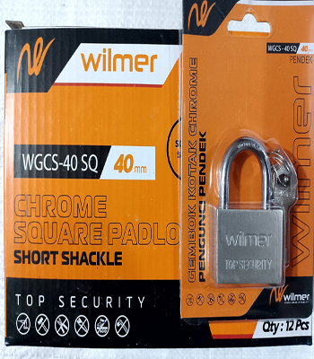 Gembok Wilmer Wgcs-40 Sq 40mm Leher Pendek