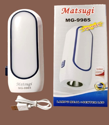 Lampu Meja+Senter Led Matsugi Mg-9985