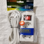 VICENTE STOP KONTAK VE-1021 T5 5M PUTIH