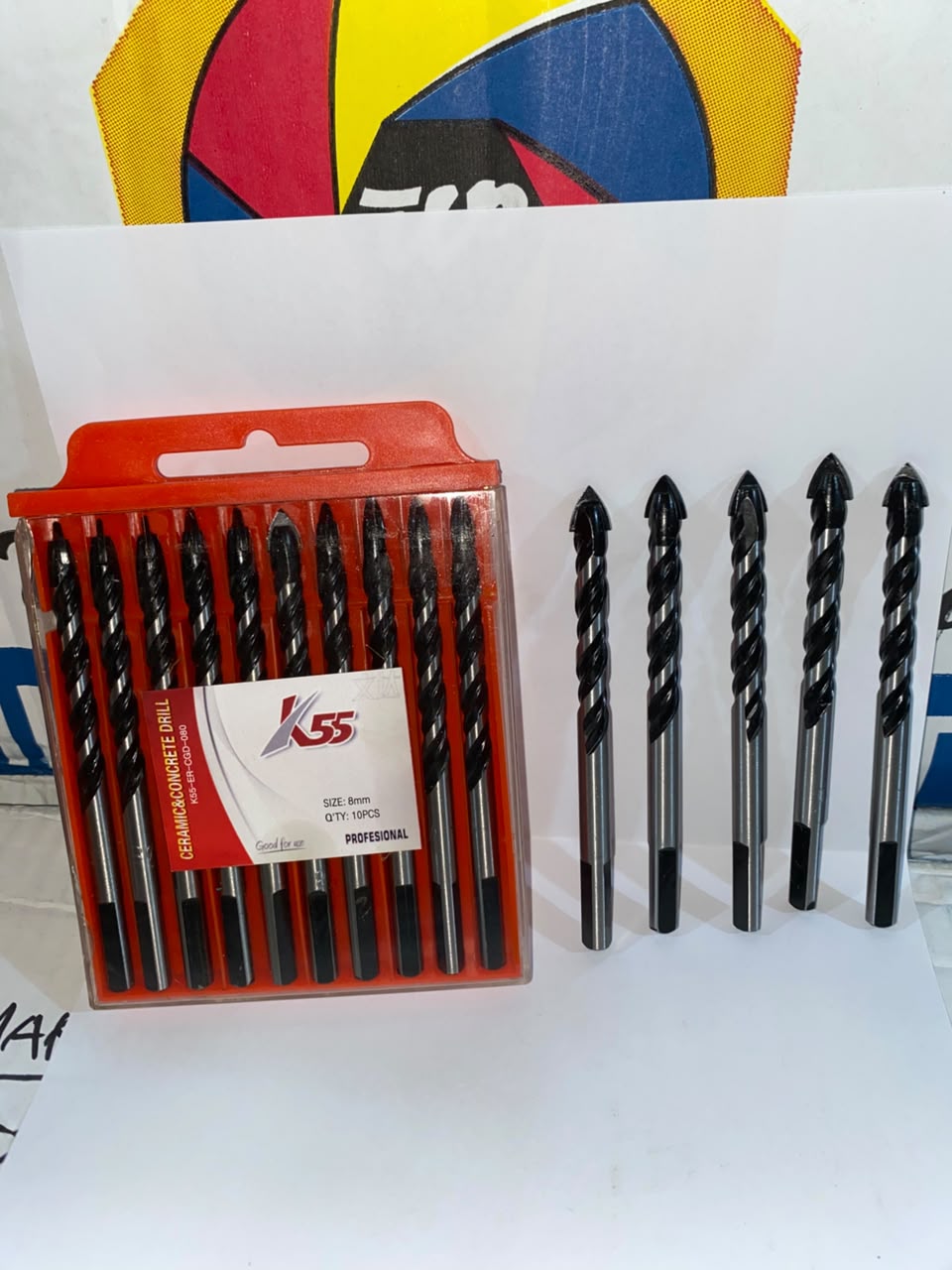 MATA BOR BETON & KERAMIK 6MM KET: HARGA PER SET (1 SET ISI 10 PCS)