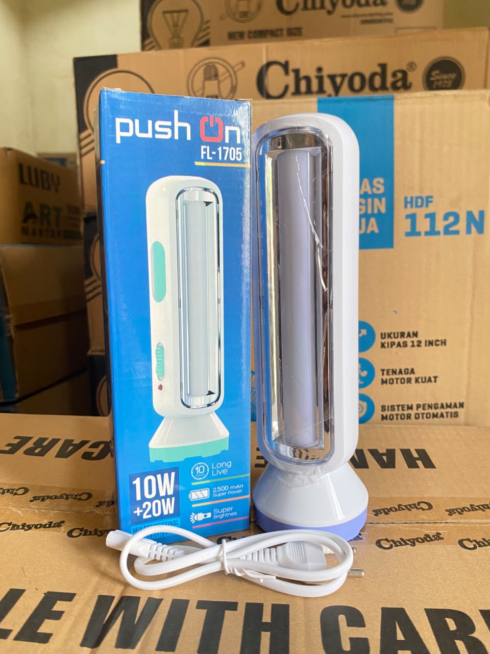 FLASHLIGHT MULTI FUNCTIONAL 10W+20W PUSH ON