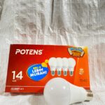 LAMPU LED 14 WATT BULAT POTENS